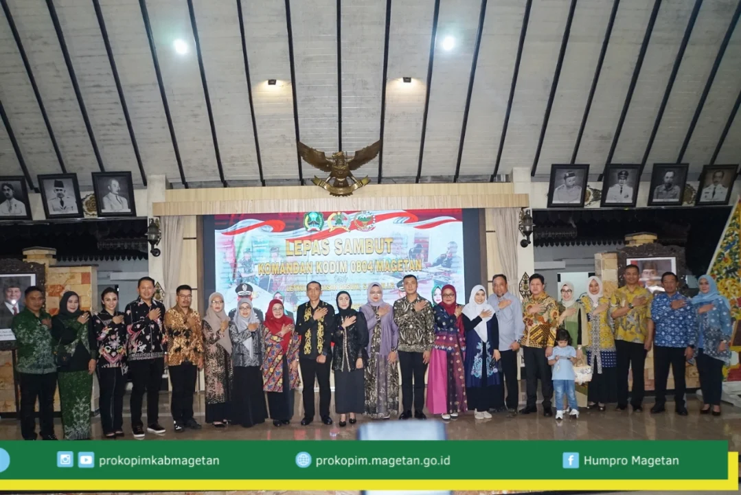 Penuh Kehangatan, Magetan Gelar Pisah Sambut Dandim 0804 Magetan