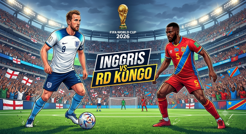Inggris vs RD Kongo