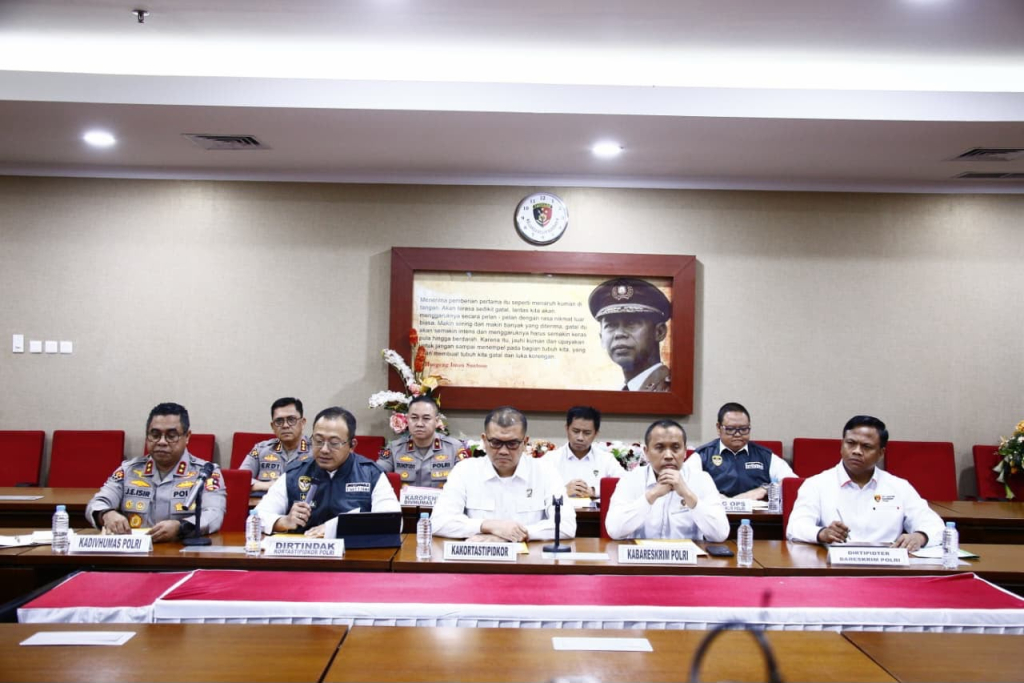 Kortas Tipikor saat merilis kasus dugaan TPPU batu bara yang rugikan negara Rp triliun