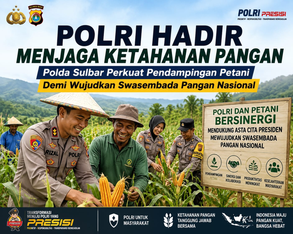 Polda Sulbar perkuat pendampingan petani demi wujudkan swasembada pangan n