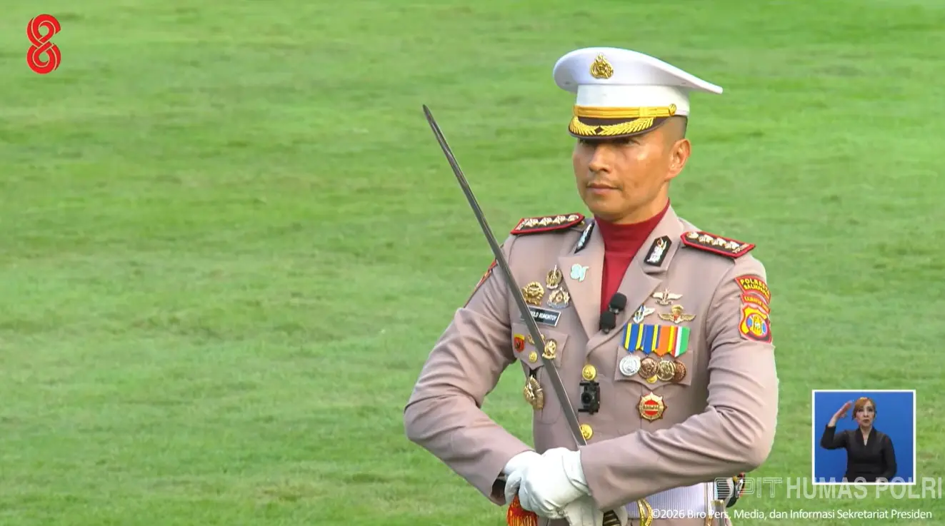 Siapa Kombes Jerrold? Inilah Sosok Pamen Danup Penurunan Bendera Merah Putih HUT ke-81 RI di Istana