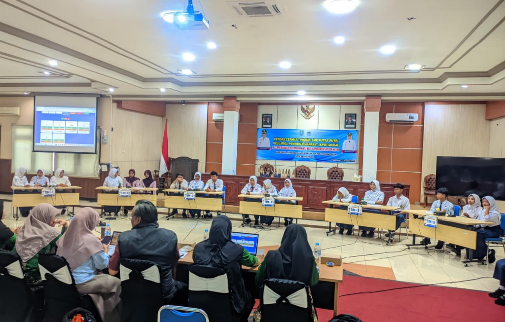 Caption foto: Lomba cerdas cermat pelajar SMP antar Kelurahan di Kota Probolinggo pada Kamis, 13 Agustus 2026