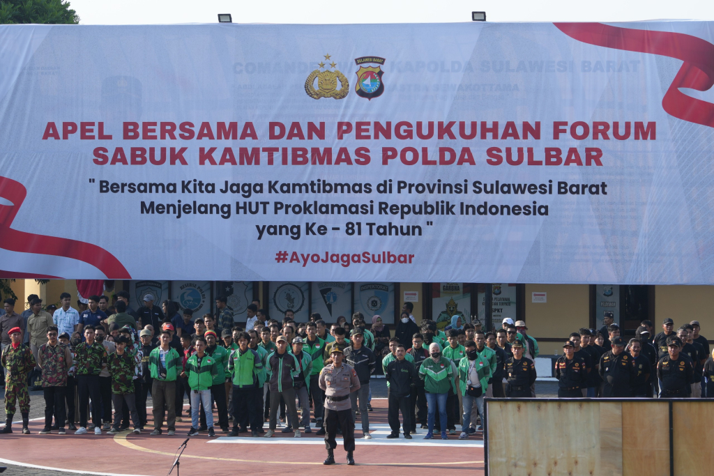 Apel Bersama sekaligus Pengukuhan Forum Sabuk Kamtibmas