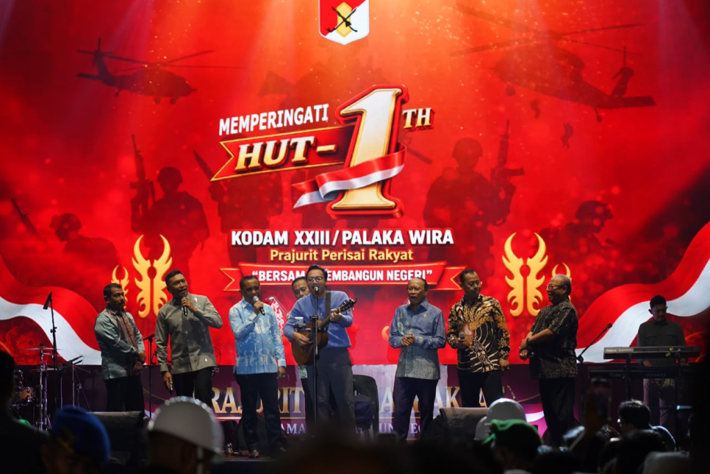 Wakapolda Sulbar Brigjen Pol Hari Santoso hadir secara langsung dalam acara syukuran Hari Ulang Tahun ke-1 Kodam XXIII/Palakawira di Kota Palu