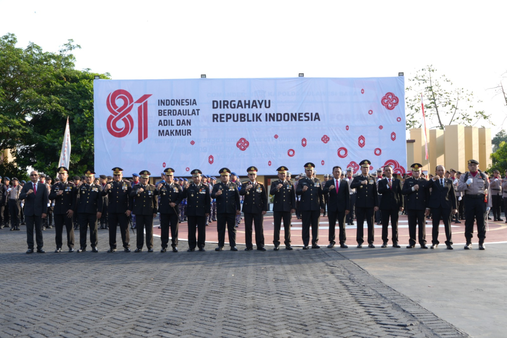 Peringatan HUT Ke-81 Kemerdekaan Republik Indonesia di Mapolda Sulbar