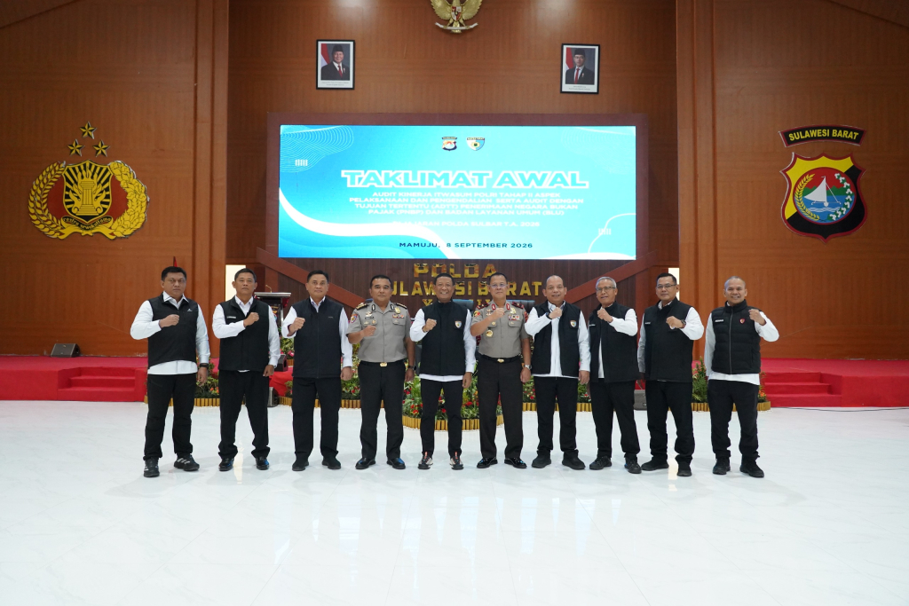 Wakapolda Brigjen Pol Hari Santoso membuka kegiatan Taklimat Awal Audit Kinerja Itwasum Polri Tahap II, Selasa (8/9/26)