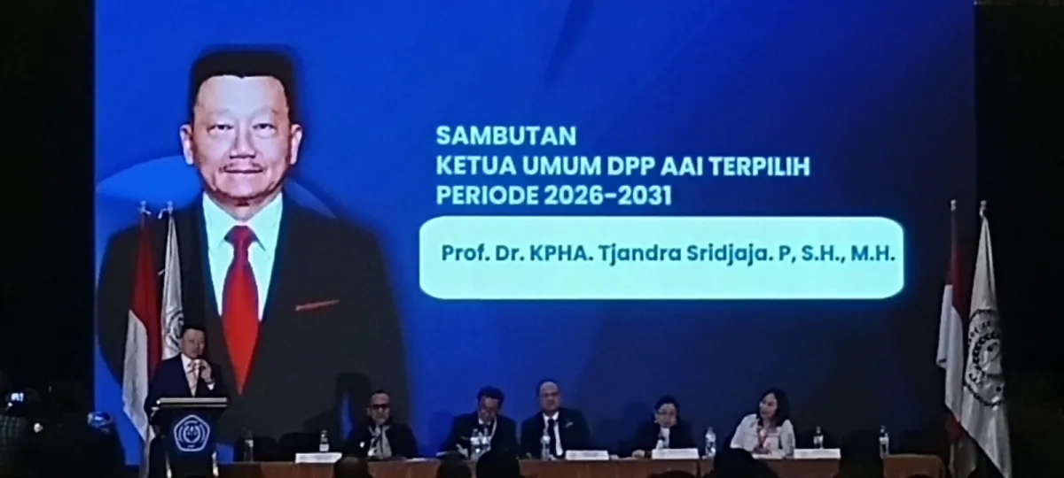 Prof. Dr. Tjandra Sridjaya Terpilih Jadi Ketua Umum Asosiasi Advokat Indonesia (AAI)
