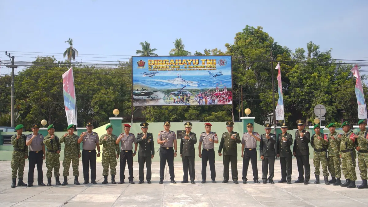 Kapolres Polman Sambangi Makodim 1402, Perkuat Sinergitas di HUT TNI Ke-81