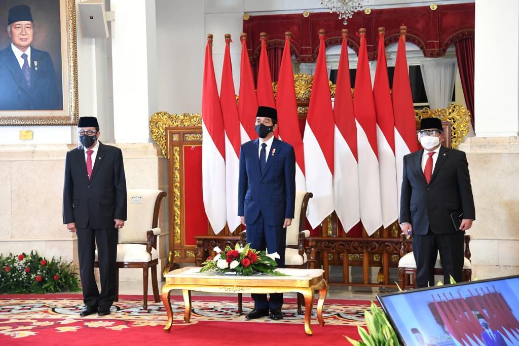 Presiden Joko Widodo di Istana Negara, Jakarta.