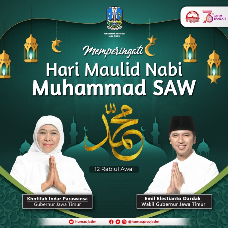 Peringatan Maulid Nabi SAW harus menjadi momentum penyempurnaan akhlak.