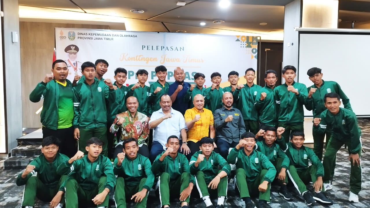 Kontingen Jatim dalam Pra Pekan Olahraga Pelajar Nasional (Pra POPNAS) Di Samarinda Kaltim