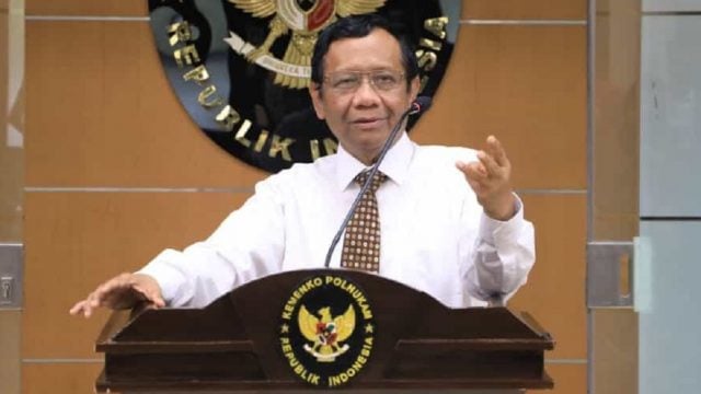 Menteri Politik Hukum dan Keamanan Republik Indonesia (Menko Polhukam RI) Mahfud MD