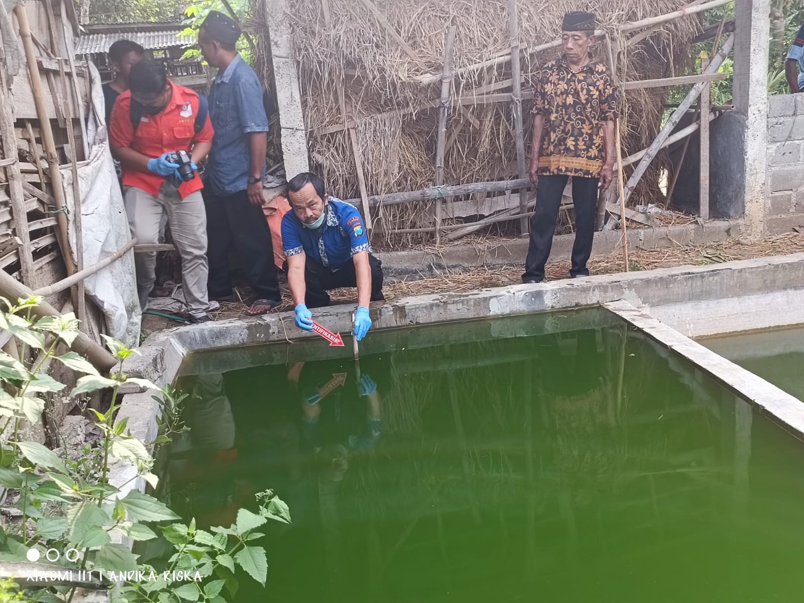 Kolam ditemukannya jenazah bocah AKP