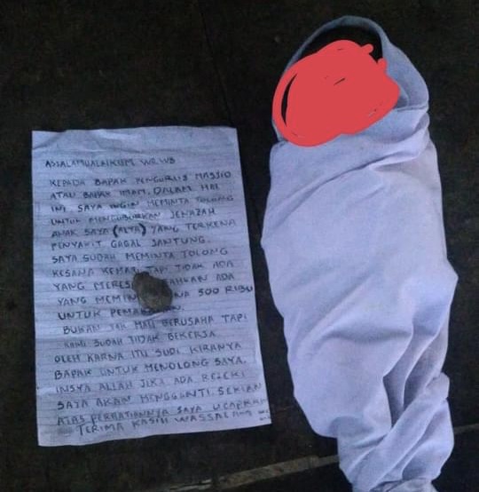 Temuan mayat bayi perempuan di masjid Bengkong