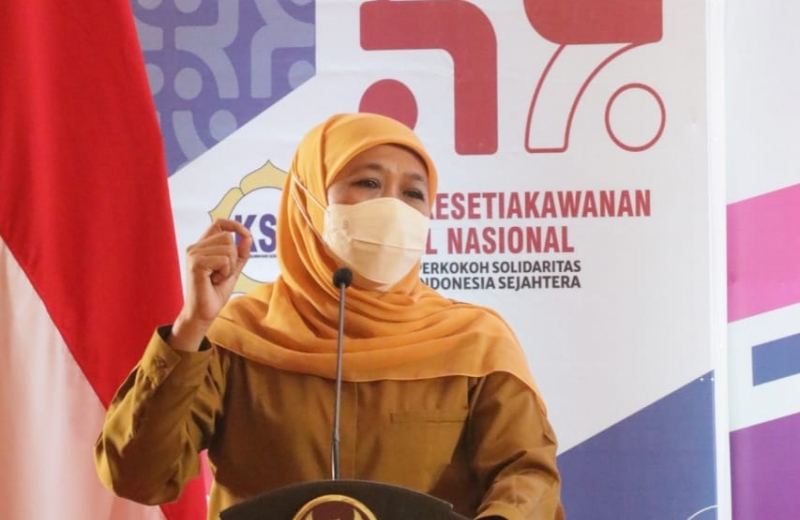 Gubernur Jatim Khofifah Indar Parawansa. (JNR)