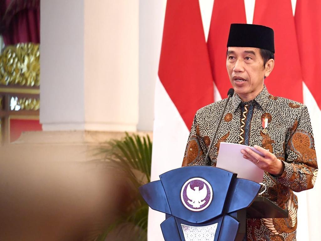 Presiden Jokowi meluncurkan GNWU, Senin (25/1).