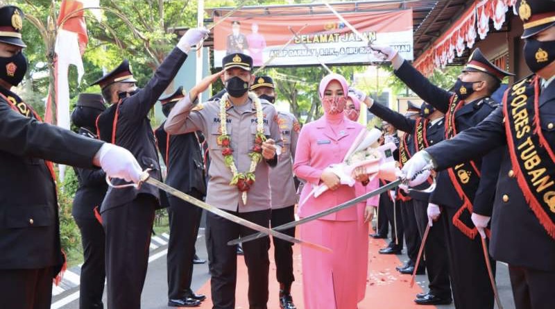 Sambutan Kedatangan Kapolres Tuban yang baru AKBP Rahman Wijaya
