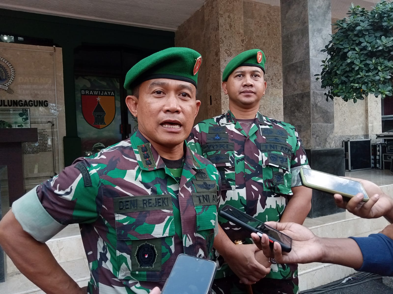 Komandan KOREM 081/DSJ Madiun, Kolonel Inf. Deni Rejeki saat berkunjung di Tulungagung