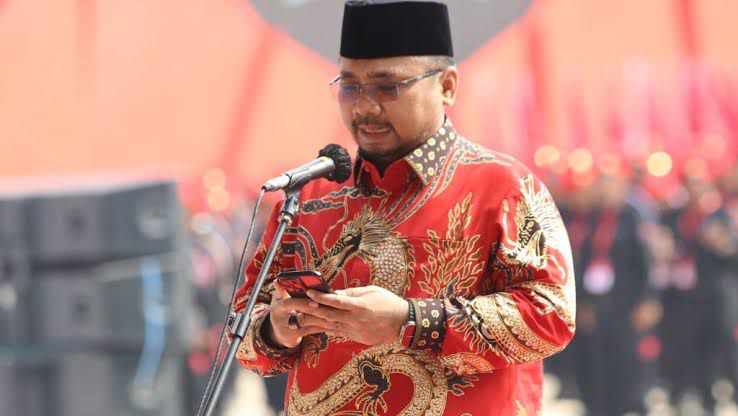 Ketua Umum Gerakan Pemuda (GP) Ansor Yaqut Cholil Qoumas alias Gus Yaqut