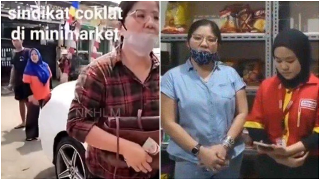 Beredar video seorang konsumen tertangkap kamera mengambil produk cokelat tanpa membayar atau mengutil pada Sabtu (13/8/2022)