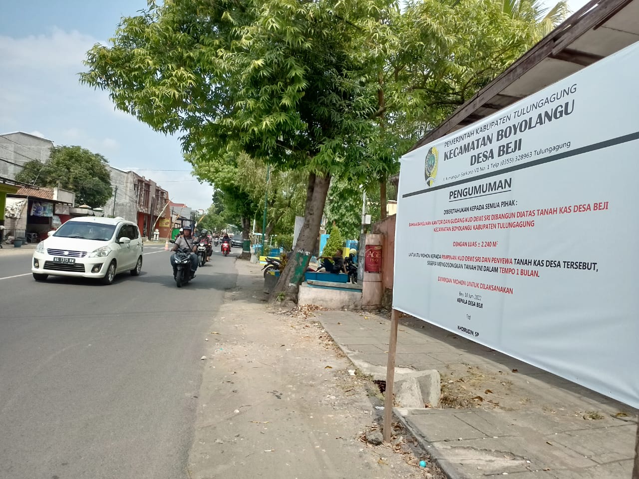 Somasi Pemdes Beji Kecamatan Boyolangu terhadap Pengurus KUD Dewi Sri