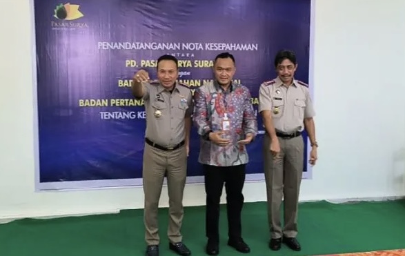 Perusahaan Daerah (PD) Pasar Surya Kota Surabaya menjalin kesepakatan melalui penandatanganan Memorandum of Understanding (MoU) dengan Badan Pertanahan Nasional (BPN) Surabaya I dan II untuk mengamankan aset milik negara