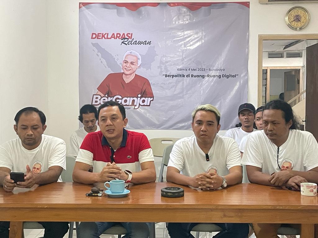 Relawan Siber Pendukung Ganjar (BerGanjar) resmi memberikan dukungan kepada Ganjar Pranowo pada Pilpres 2024