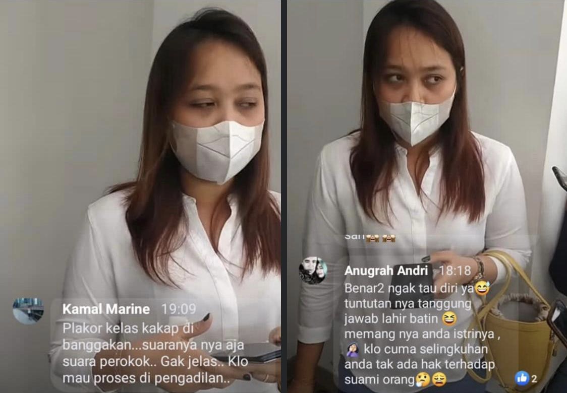 Carolein Parewang, wanita yang diduga selingkuhan anggota DPRD Batam, Amintas Tambunan