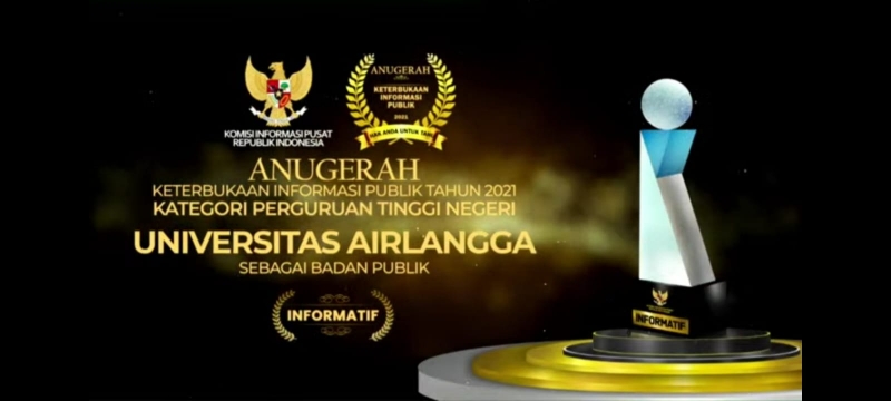 Universitas Airlangga (Unair) sebagai Badan Publik Informatif Kategori Perguruan Tinggi Negeri. 