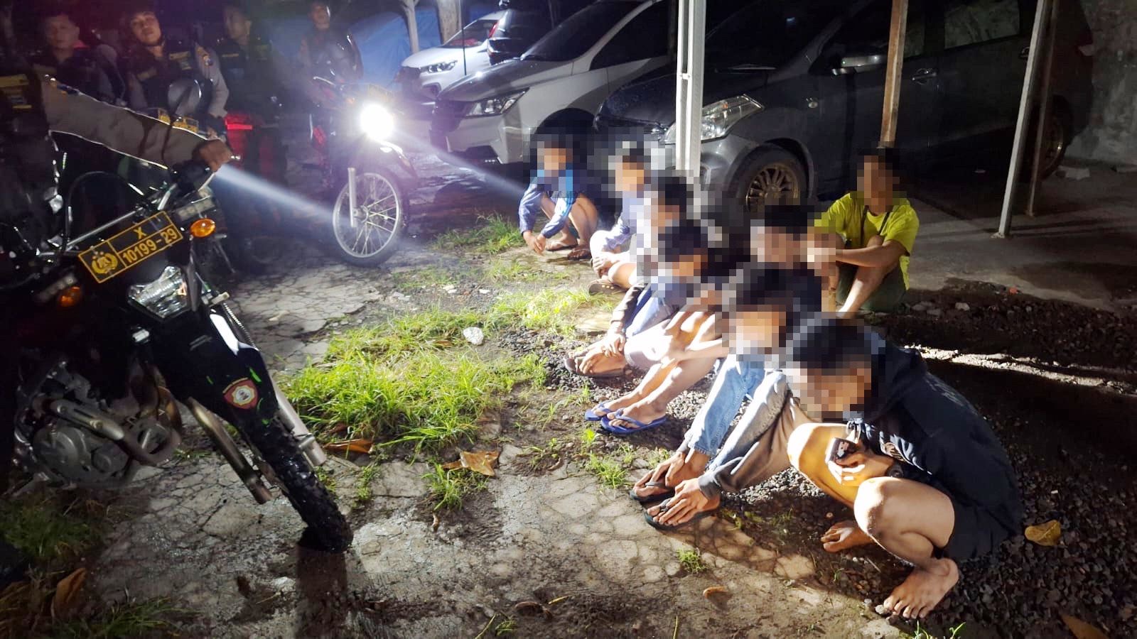 Sembilan anak diamankan Tim Respon Cepat Tindak (Respatti) Patroli Perintis Presisi Sat Samapta Polrestabes Surabaya