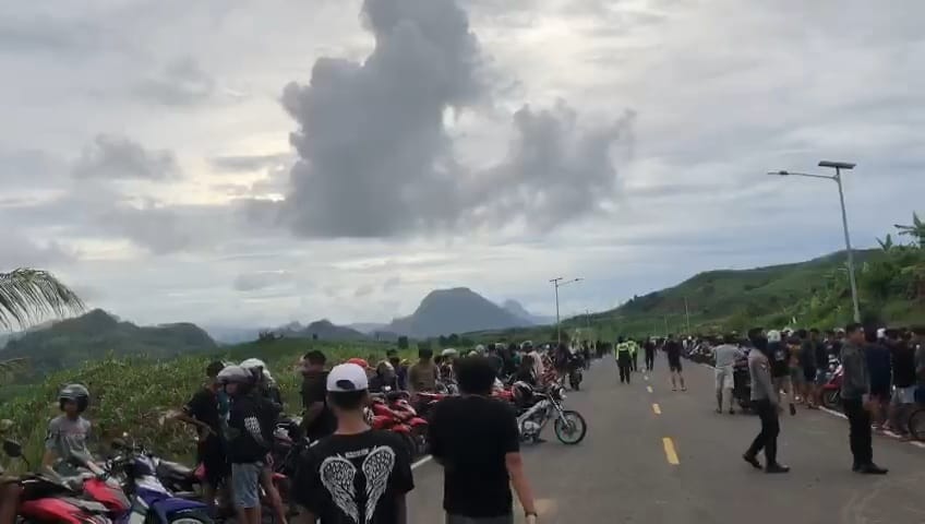 Balap liar di JLS Tulungagung