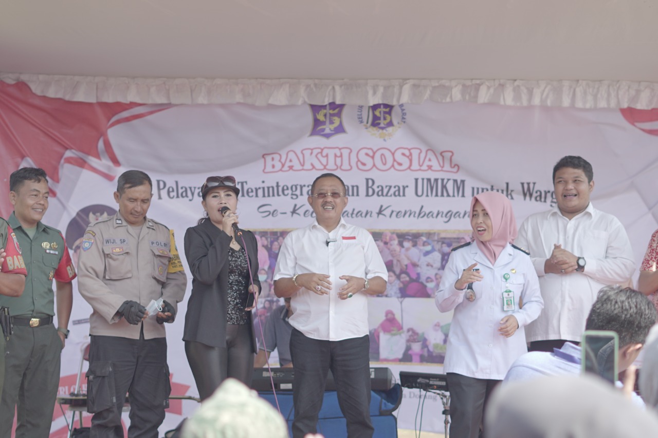 Wakil Walikota Surabaya Armuji hadir lokasi bakti sosial terintegrasi kecamatan Krembangan di Lapangan Kolombo pada Rabu (24/8) pagi