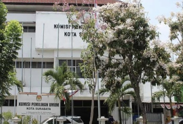 Kantor KPU Surabaya di jalan Adityawarman