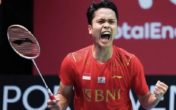 Pebulu tangkis Indonesia Anthony Sinisuka Ginting