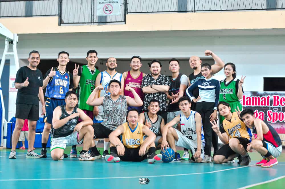 Olahraga Basket bersama Paguyuban Cak dan Ning Surabaya, di Lapangan Basket Gelora Pancasila, Surabaya