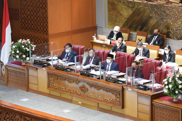 Wakil Ketua DPR RI Muhaimin Iskandar dalam Rapat Paripurna DPR RI di Gedung Nusantara II, Senayan, Jakarta, Kamis (7/10/2021).