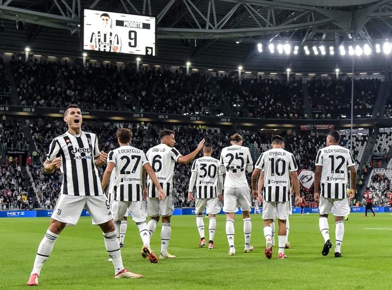Striker Juventus Alvaro Morata. (Twitter @juventusfcen)