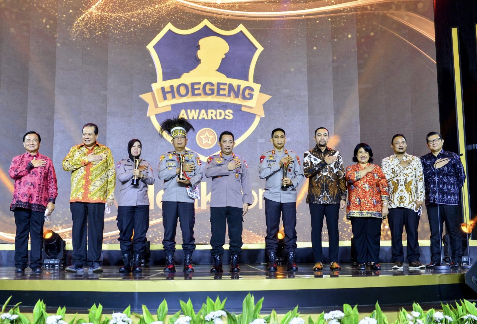 Acara Hoegeng Awards 2022 di Gedung The Tribrata, Jakarta Selatan, Jumat (1/7/2022)