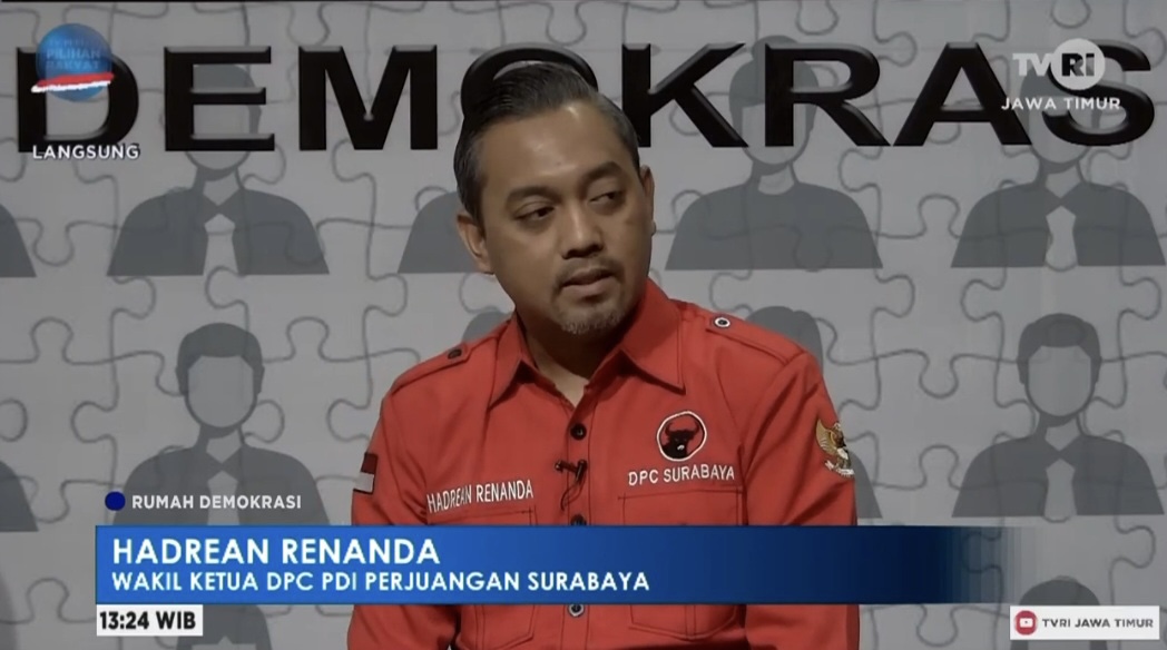 Wakil Ketua DPC PDI Perjuangan Kota Surabaya Hadrean Renanda