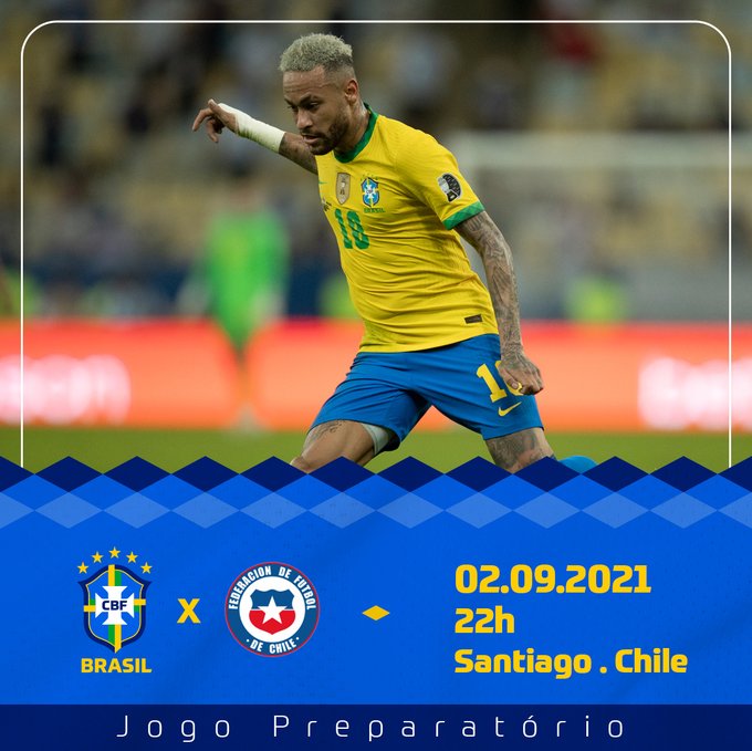 Neymar. (Twitter @CBF_Futebol)