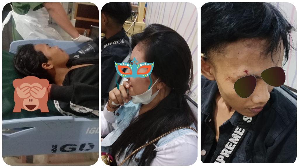 Para korban begal sadis di Surabaya.