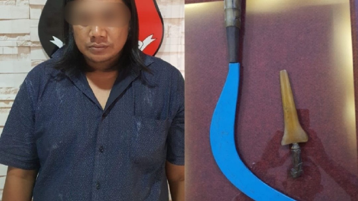 Pelaku penganiayaan yang diamankan Polisi.