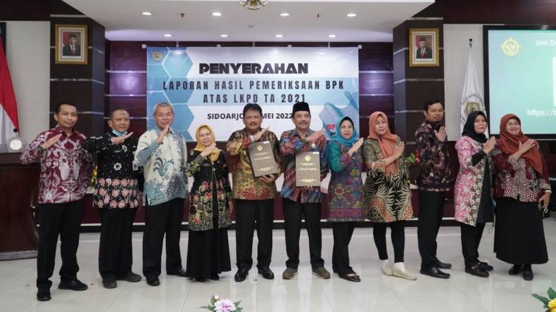 Pemerintah Kabupaten Nganjuk meraih opini WTP dalam pengelolaan keuangan daerah dari BPK