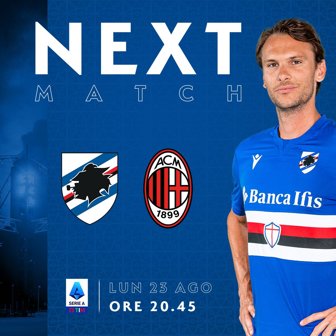 Liga Serie A Italia: Sampdoria vs AC Milan di Stadio Luigi Ferraris pada matchday 1, Selasa (24/8/2021 pukul 01.45 WIB.