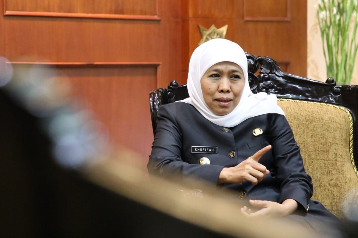 Gubernur Jatim Khofifah Indar Parawansa. | Twitter Pemprov.