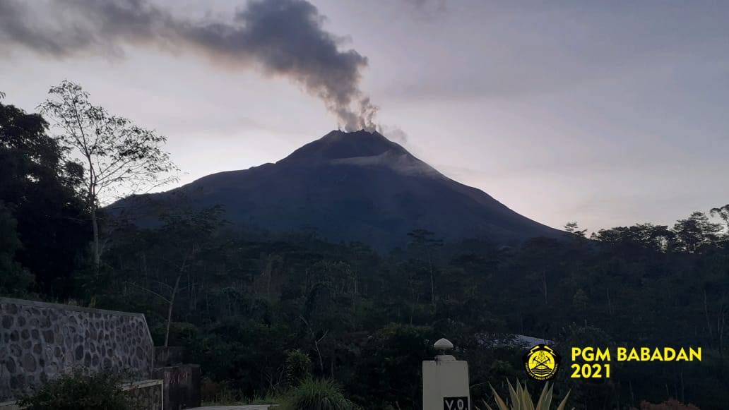 Kondisi Gunung Merapi. (Twitter BPPTKG)