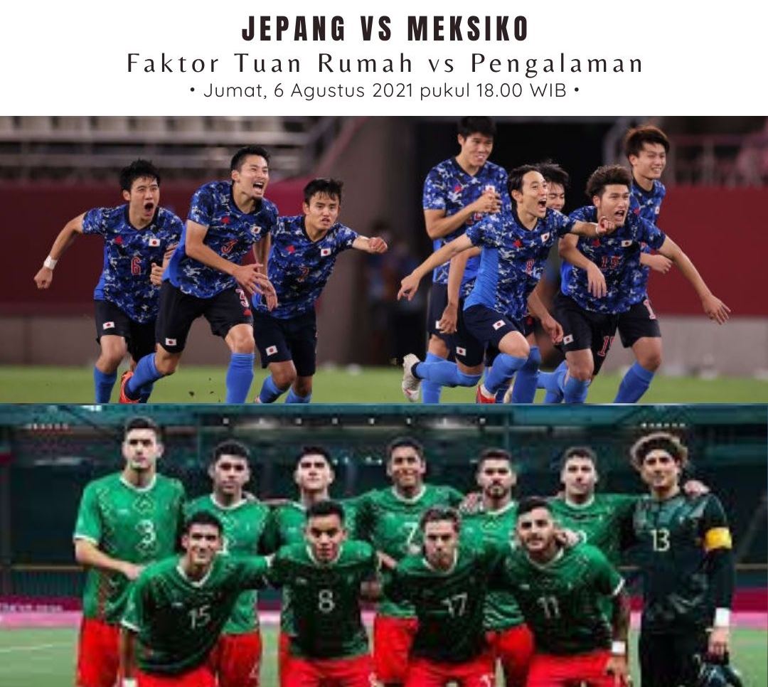 Timnas Jepang dan Timnas Meksiko. (Twitter)