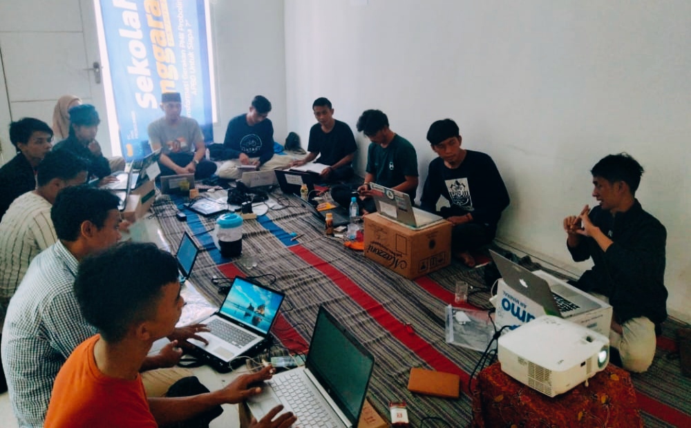 PC PMII saat menggembleng kadernya melalui sekolah anggaran