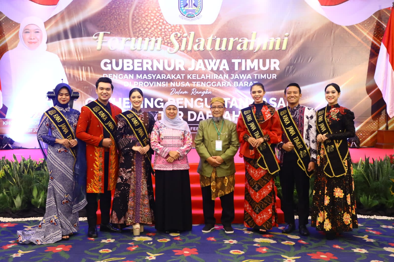 Gubernur Khofifah dalam Misi Dagang di Provinsi Nusa Tenggara Barat (NTB), Minggu (26/2) malam di Hotel Grand Legi Mataram