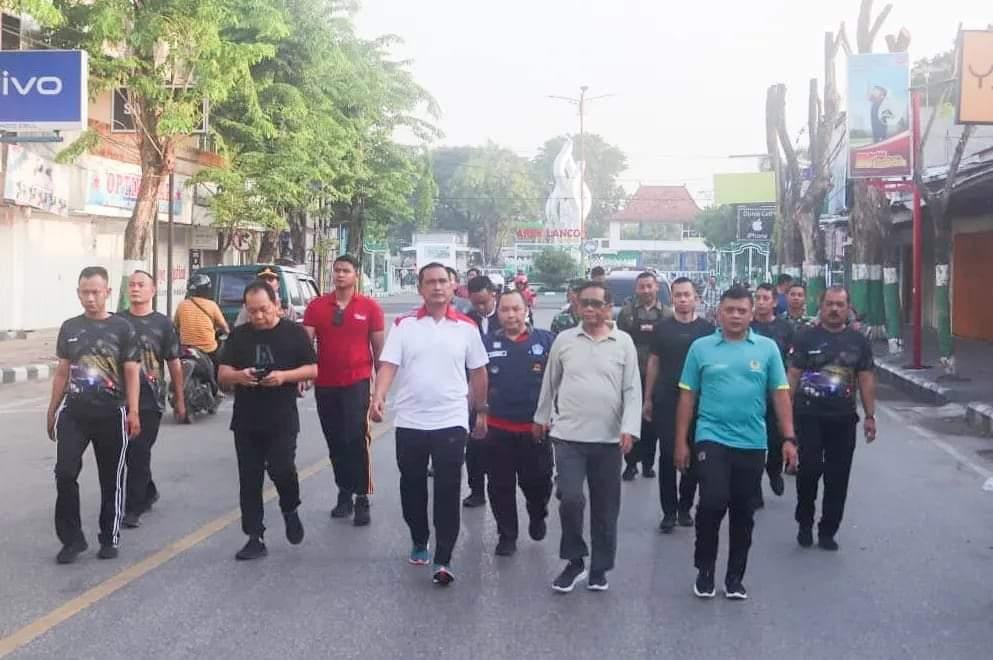 Organisasi Sahabat Mahfud pagi ini menggelar giat Jalan Pagi bersama Menkopolhukam RI